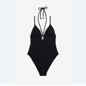 H&M Chic Black One-Piece Swimsuit
